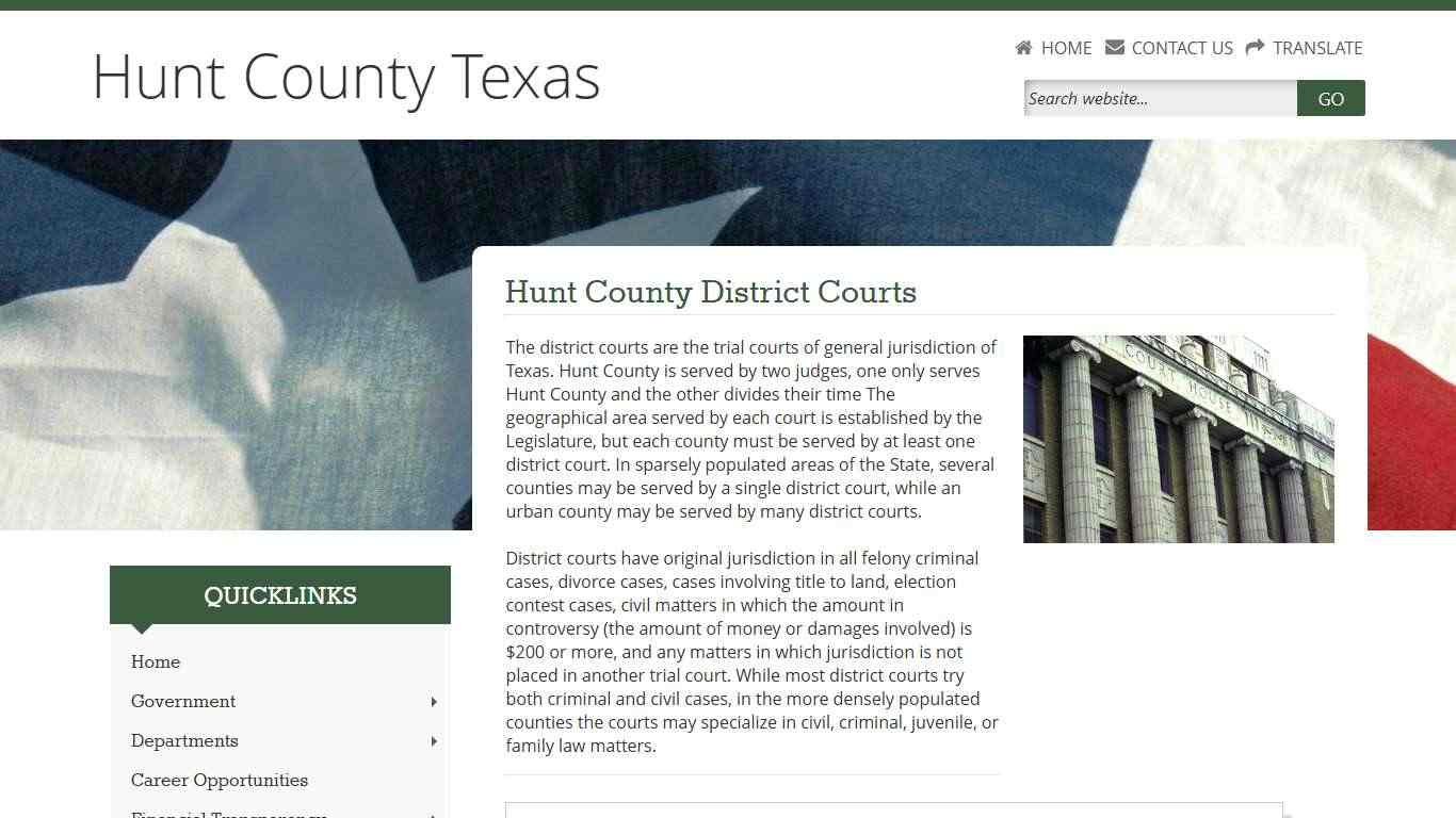 District Courts - Hunt County