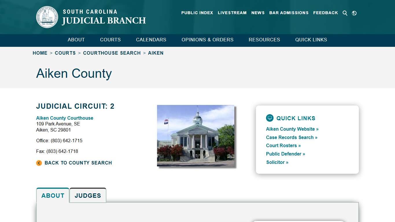 Aiken - South Carolina Judicial Branch