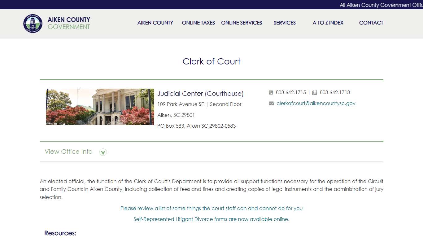 Clerk of Court
