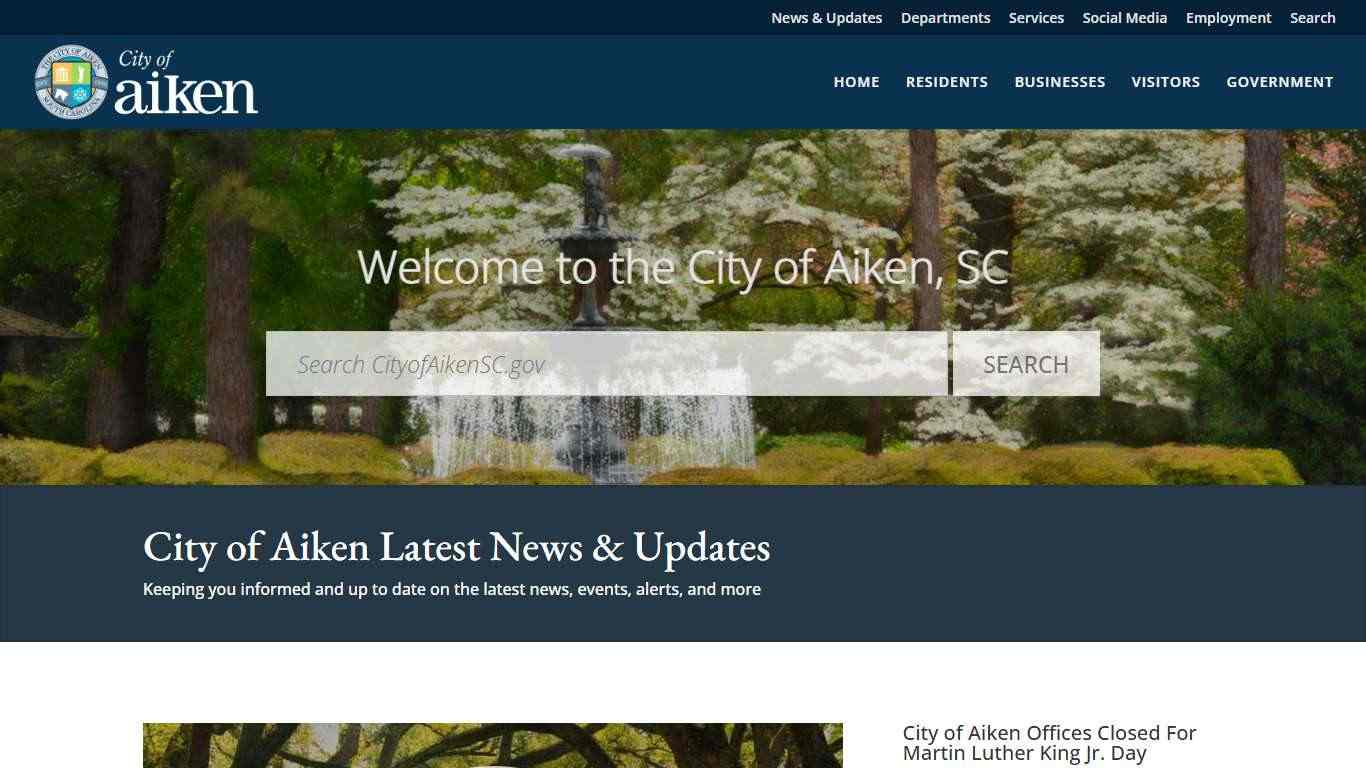 City of Aiken, SC Government | The official site for the City of Aiken, SC Government